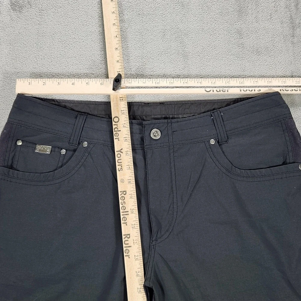 Kuhl Pants Mens 38x30 Renegade Aktion Gray Stretch Nylon Hiking Zip Pocket